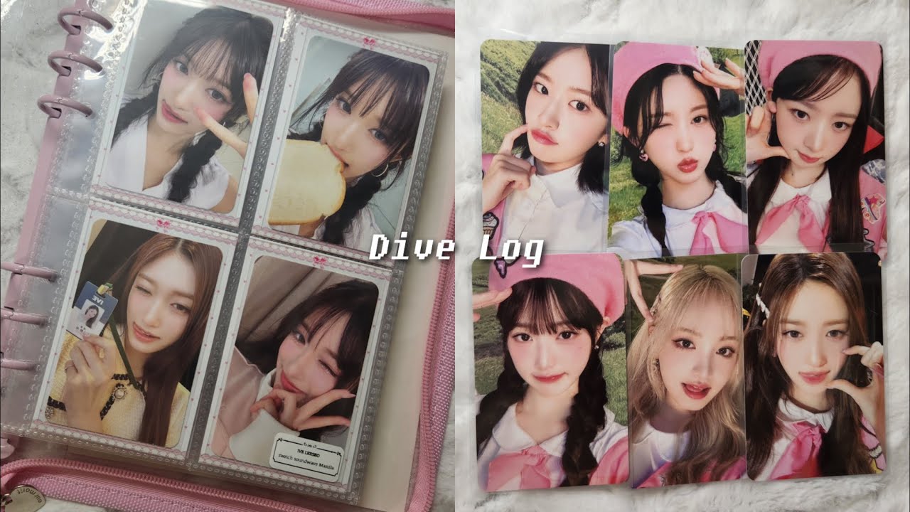 [다이브로그]  찐 다이브가 되었다. ❤️‍🔥 준등기깡 • 반택깡 • 바인더 정리 • 다이브 3기 키트 • 아이브 • 잇프