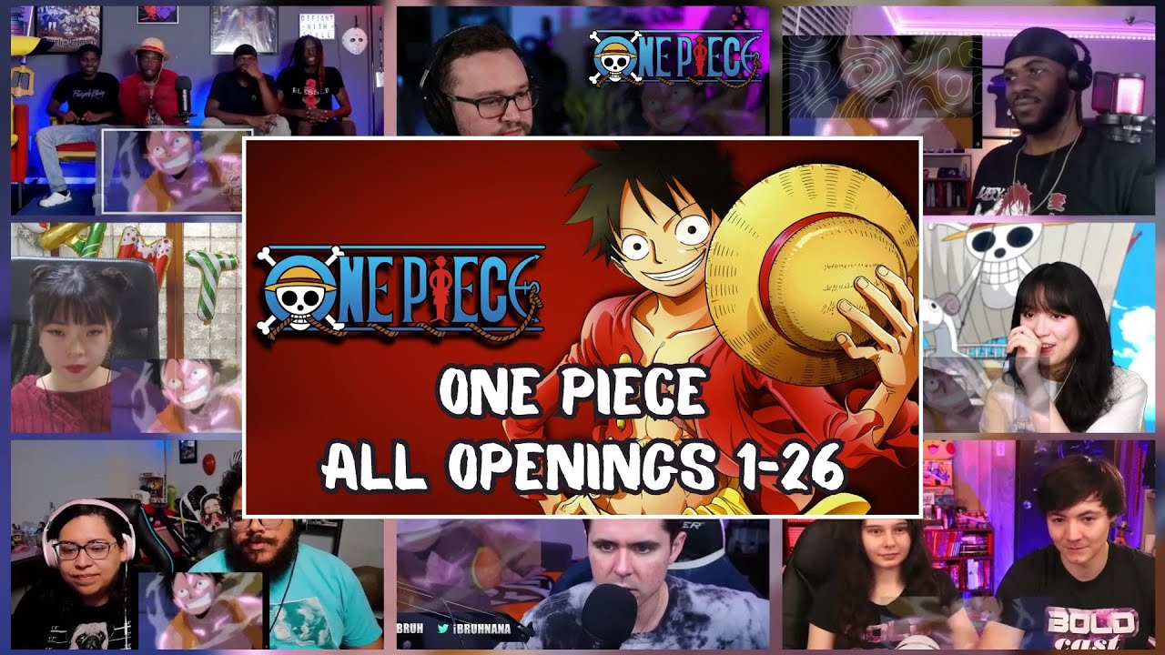 ONE PIECE ALL OPENINGS 1-26 | REACTION MASHUP (ワンピース 全オープニング 1-26)