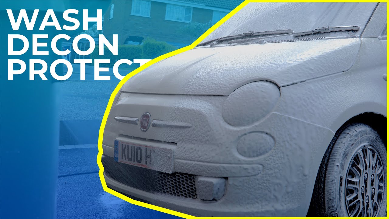 Fiat 500 Wash, Decon And Protect | #ASMR #Car Detailing