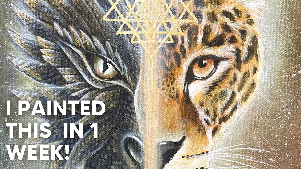 This was the FASTEST I've ever painted (visionary art vlog)