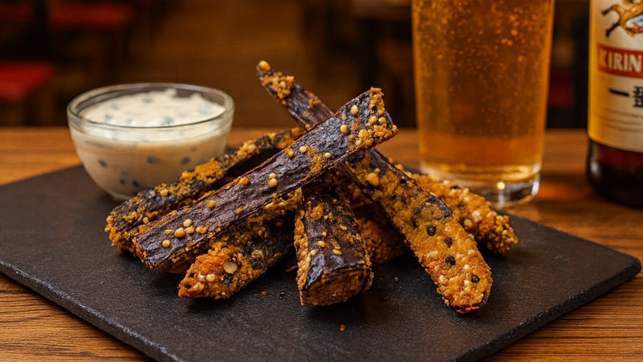 Berinjela sem fritura!  Resultado de Bar Japonês!