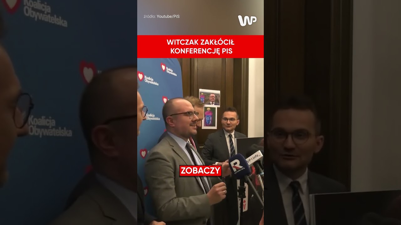 Awantura o CPK i Telusa. Poseł Witczak zakł&oacute;ca konferencję PiS
