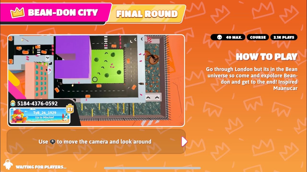 I played “Bean-Don City” Creative Map - Fall Guys 