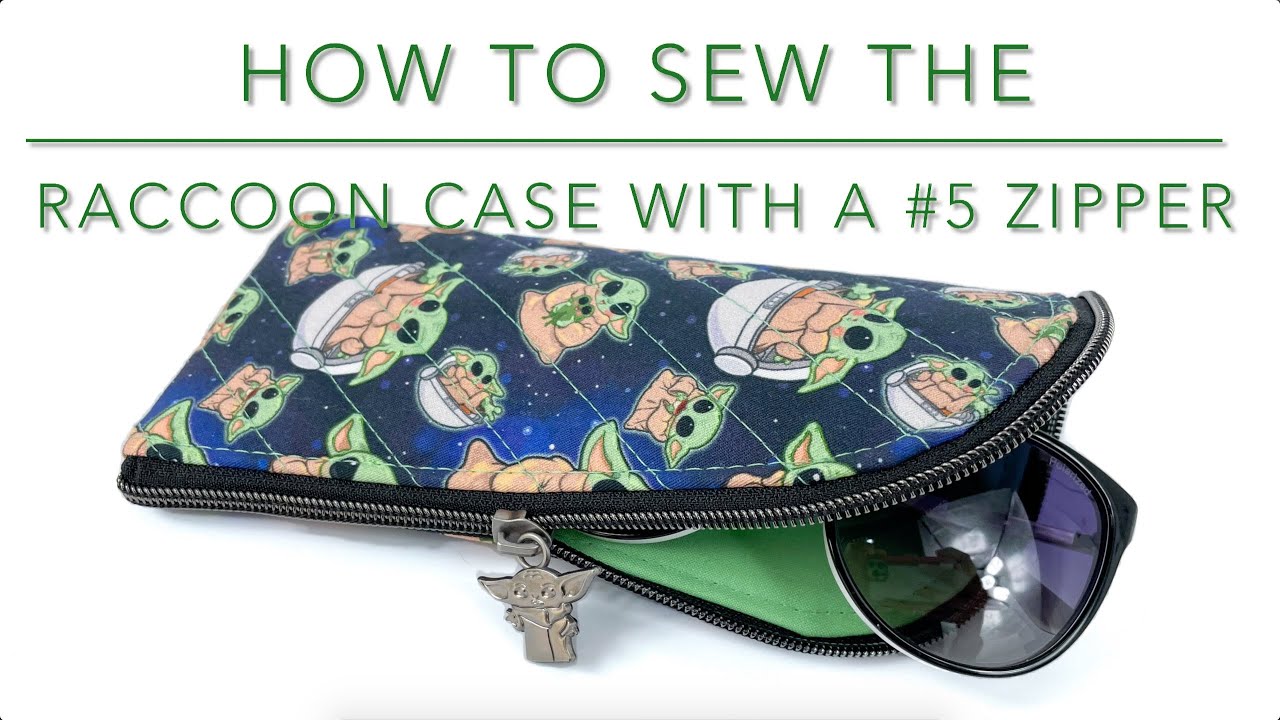 Sewing the Raccoon Case with a #5 zipper