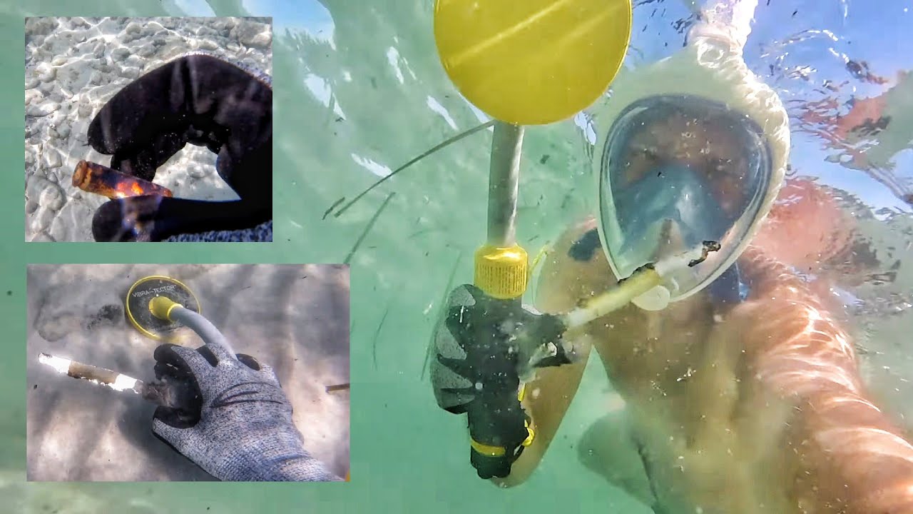I found a knife and bullets while metaldetecting underwater in France