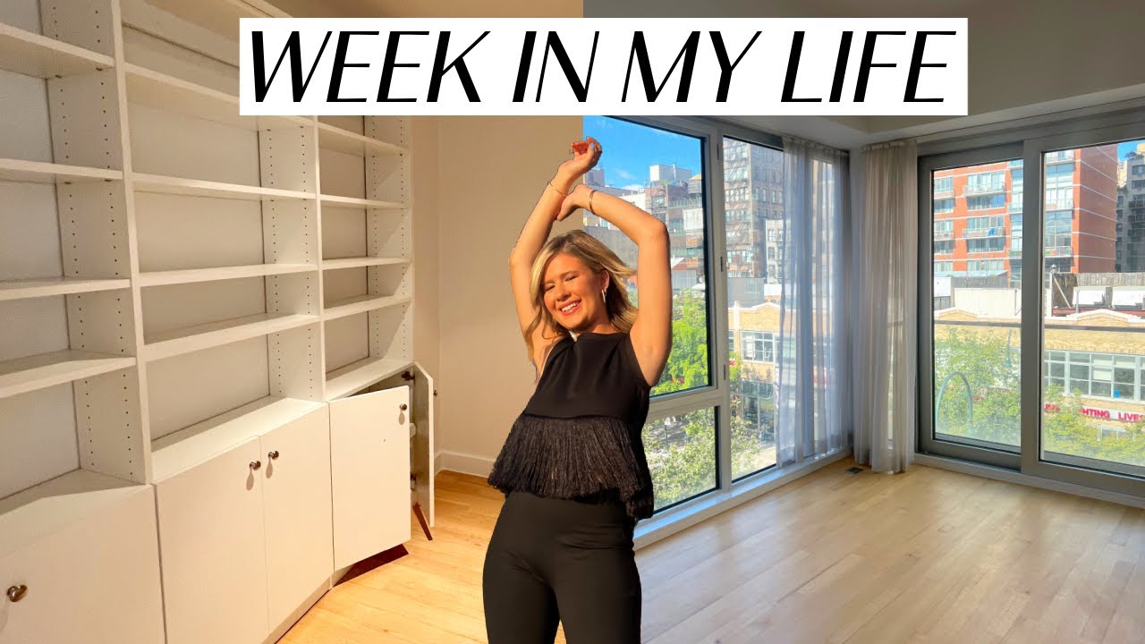 week in my life in NYC: EMPTY APARTMENT TOUR!!! + healthy grocery haul