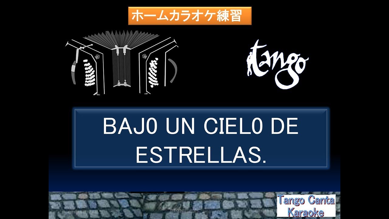 ホームカラオケ練習　BAJ0 UN CIEL0 DE ESTRELLAS (karaoke)