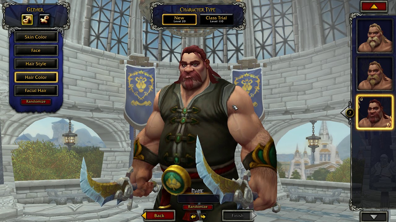 Kul Tiran Humans - character creation in World of Warcraft