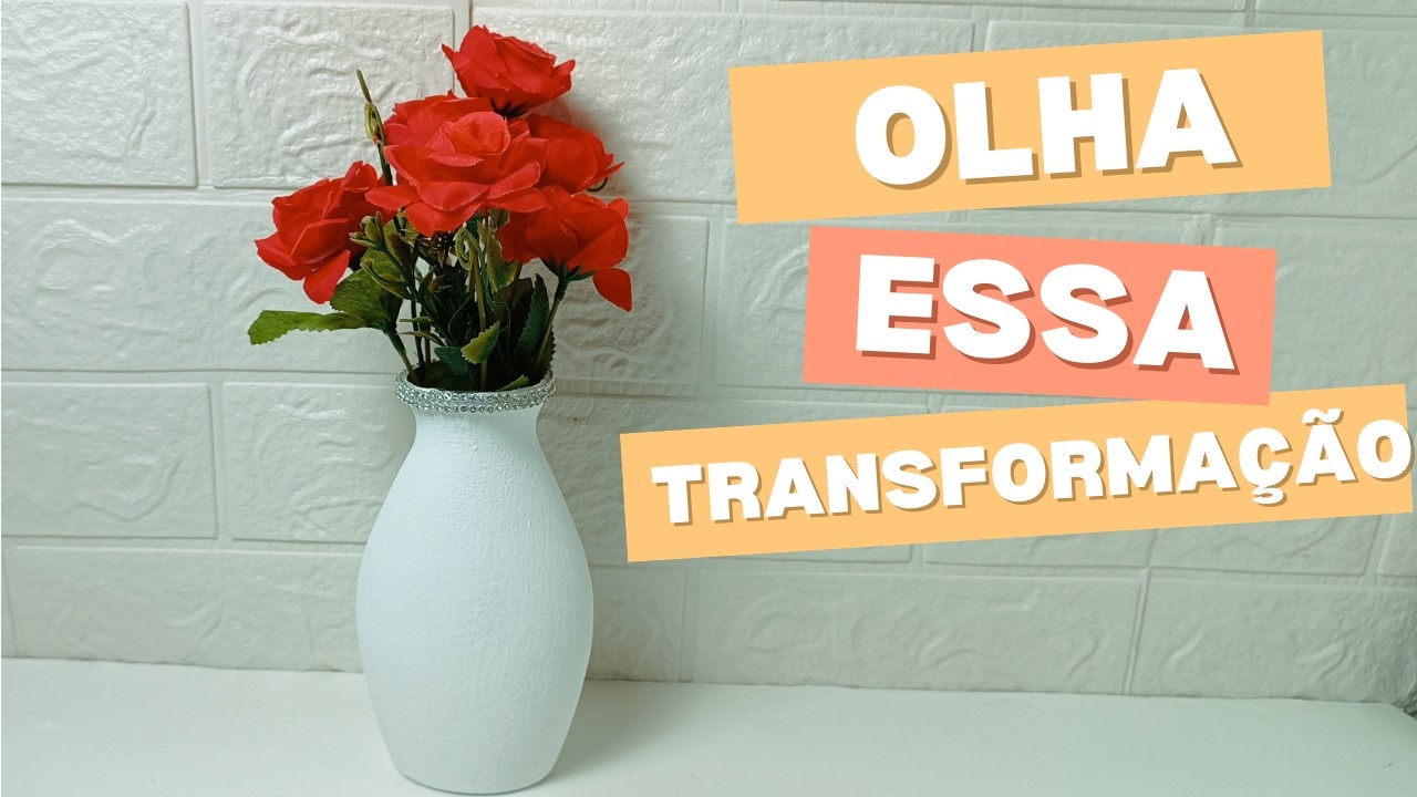 Transformei GARRAFA DE AMACIANTE em VASO DE LUXO!