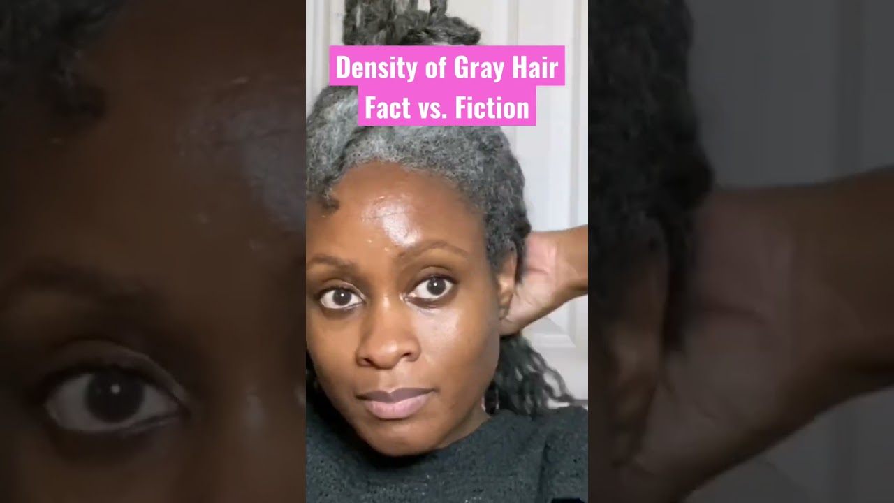 Can Shrinkage Make Hair Look More Dense? 🤔 #greyhair  #naturalhair #density