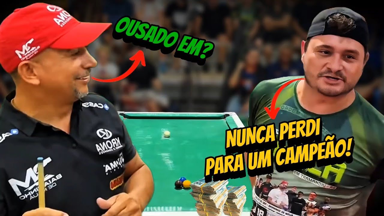 ELE FALOU PARA O BAIANINHO QUE NUNCA PERDEU PARA UM CAMPEÃO🔥😱  - AGORA NÃO TEM MAIS VOLTA! #sinuca 