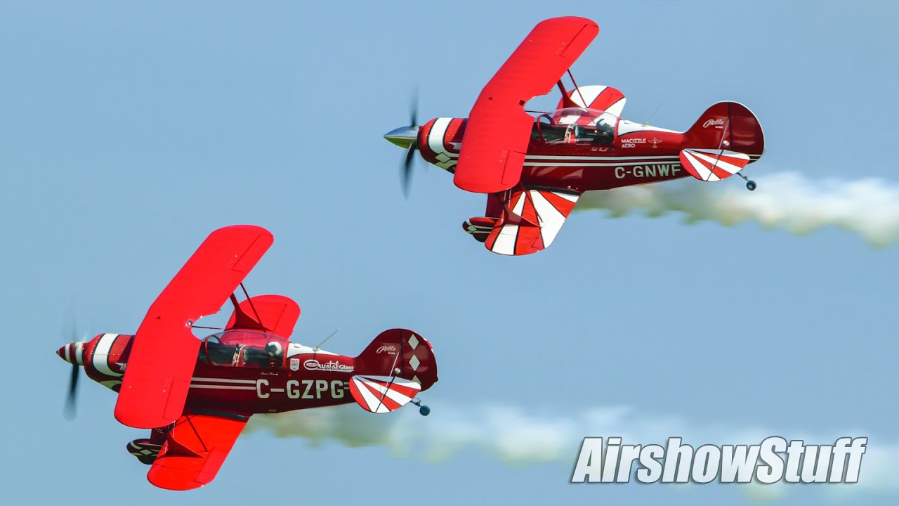 Northern Stars Pitts Formation Aerobatics - Airshow London 2021