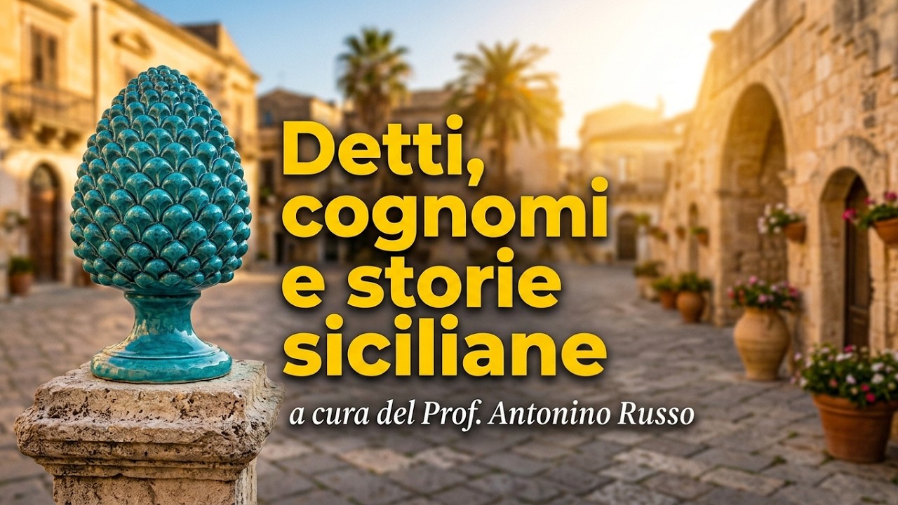 INSEGNARE IL SICILIANO A SCUOLA Detti Cognomi e Storie Siciliane 2° Edizione 6°Puntata