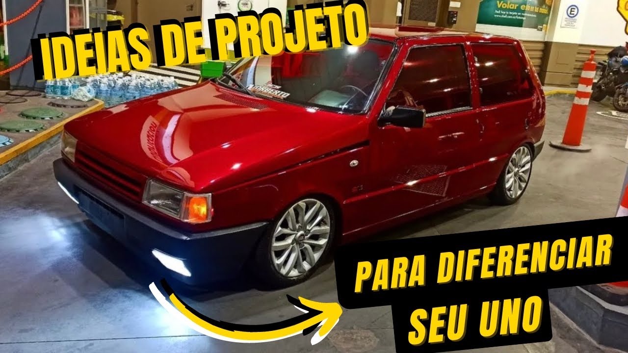RODAS DO CRONOS NO FIAT UNO NO ARO 15, VERMELHO METÁLICO