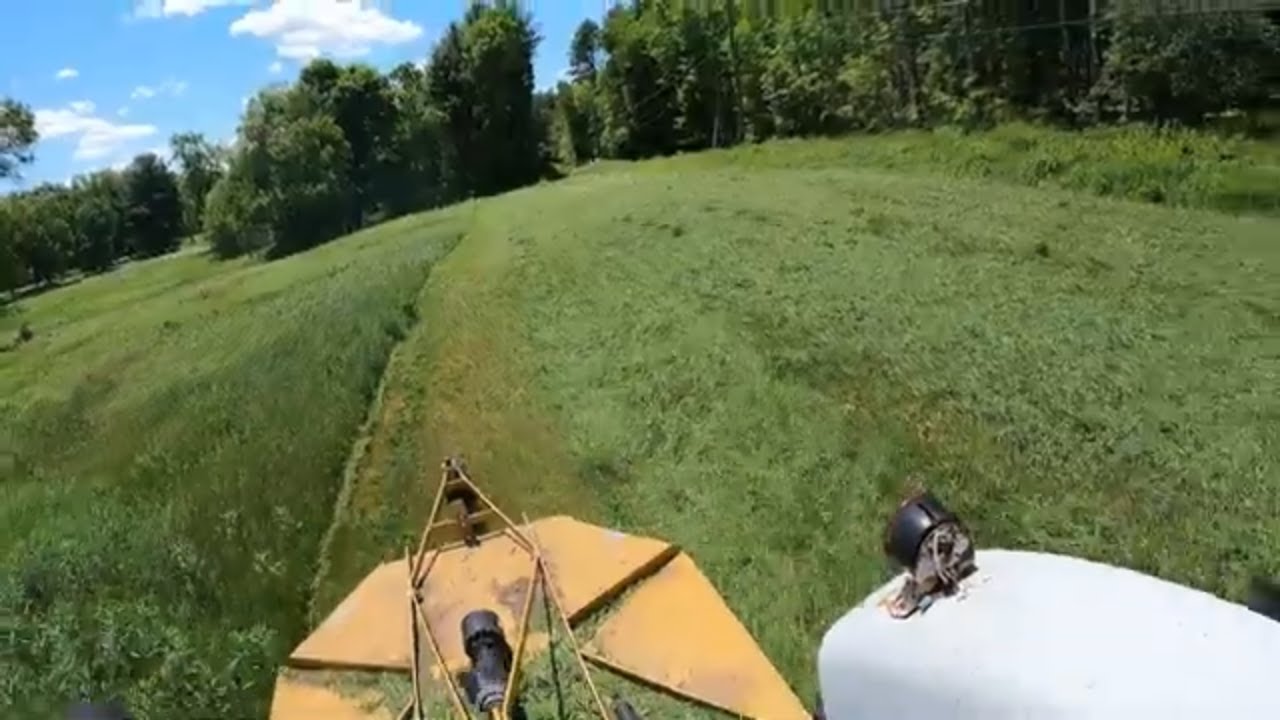 Cutting HAY with a BRUSH HOG ???