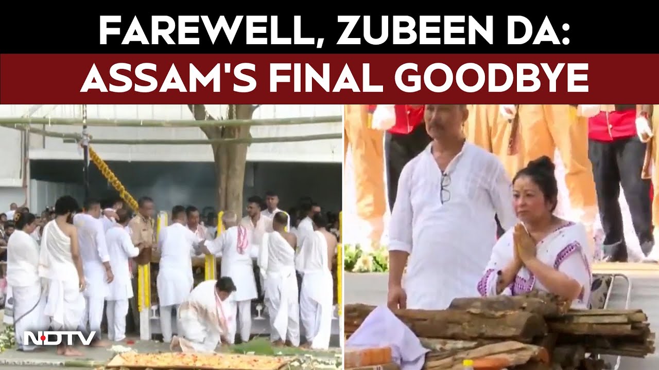 Zubeen Garg Assam News | Zubeen Garg's Funeral Pyre Lit, Assam Bids Goodbye To Zubeen Da
