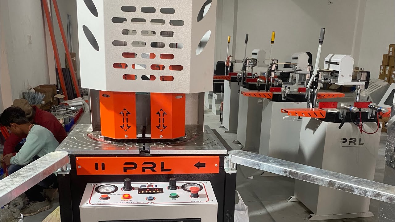 PRL🔥Make Single Head Automatic seamless Auto clean welding machine For Color WINDOW uPVC  Profile