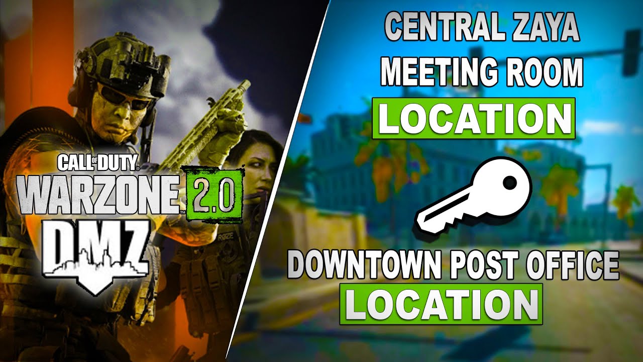 WARZONE 2 DMZ 🔑Downtown Post Office Key Location & Central Zaya Meeting Room  🔐GAMEPLAY in AL MAZRAH