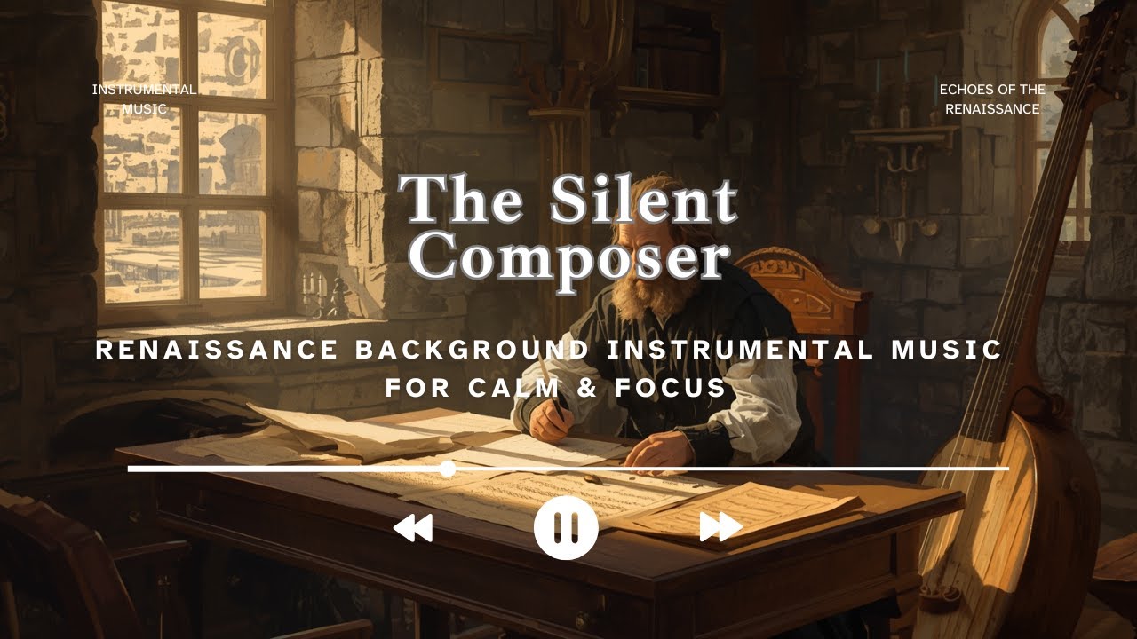 The Silent Composer 🎼 – Renaissance Background Instrumental Music for Calm & Focus
