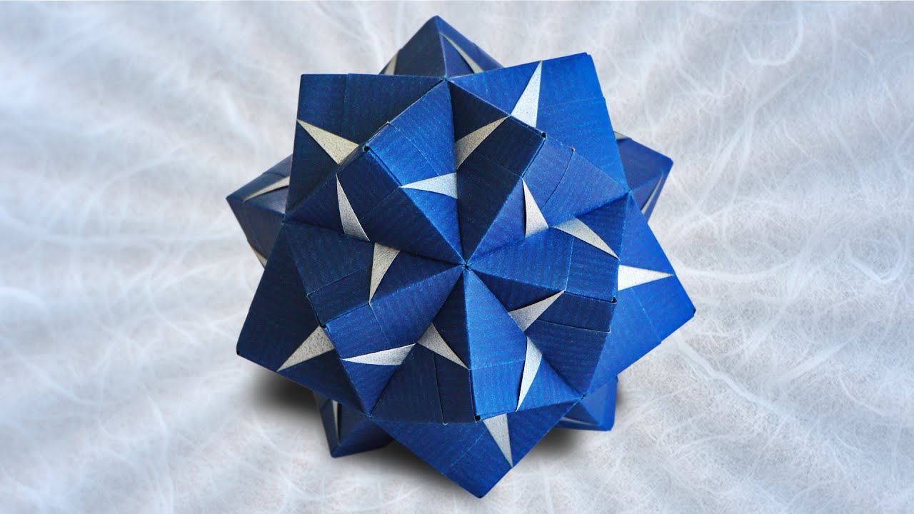 Origami Fasett Sonobe Kusudama (Maria Sinayskaya)