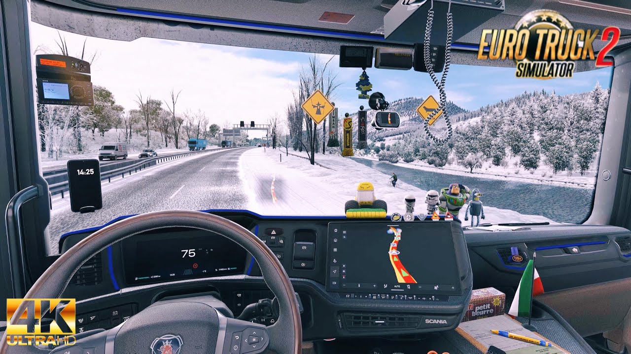 Guida realistica nelle Alpi ❄️ | Euro Truck Simulator 2 | 4K