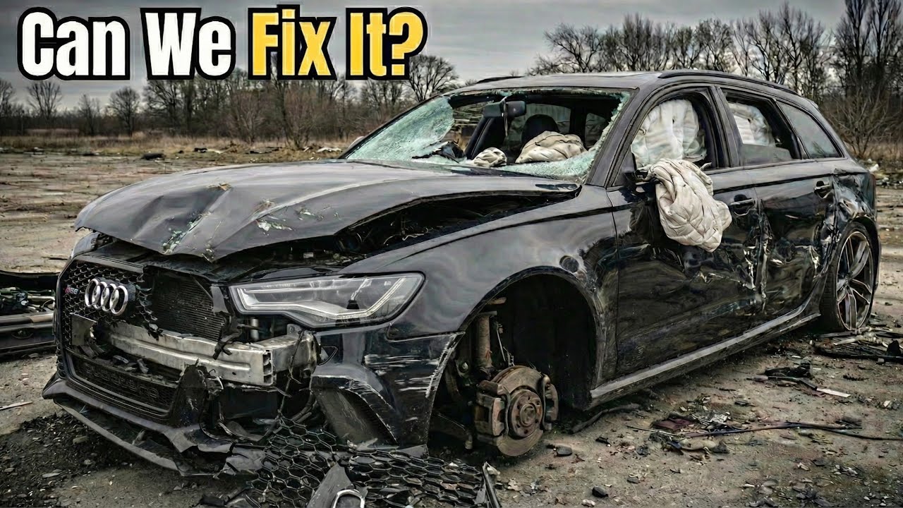 Crashed Audi Rs6 Restoration ASMR Relaxing Car Rebuild