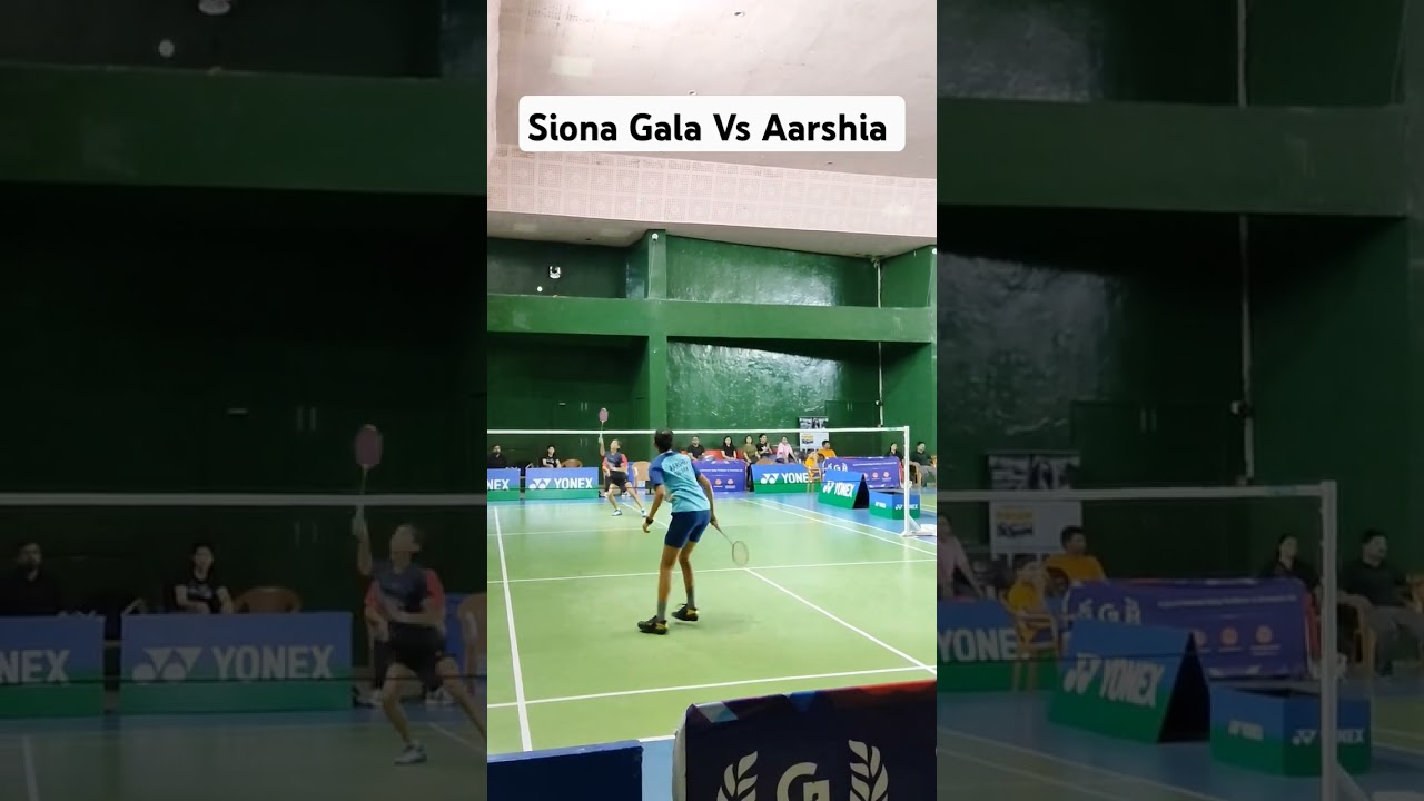 Siona gala Vs Aarshia Rejoy #badminton