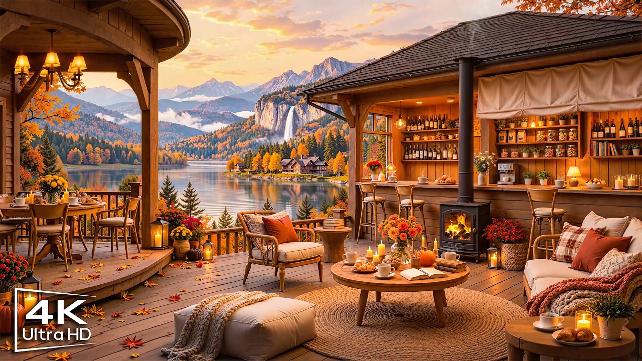 Relaxing Fall Jazz for Studying, Work 🍂Cozy Coffee Shop Ambience with Smooth Jazz Instrumental Music