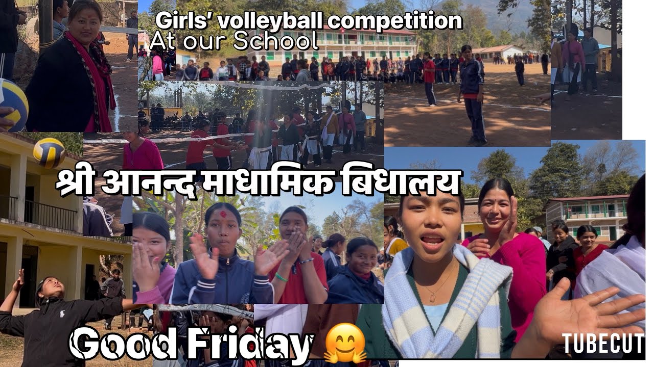 Girls’ volleyball competition in our🏫 school #funfriday extra curricular activities 🤗#keepsupporting