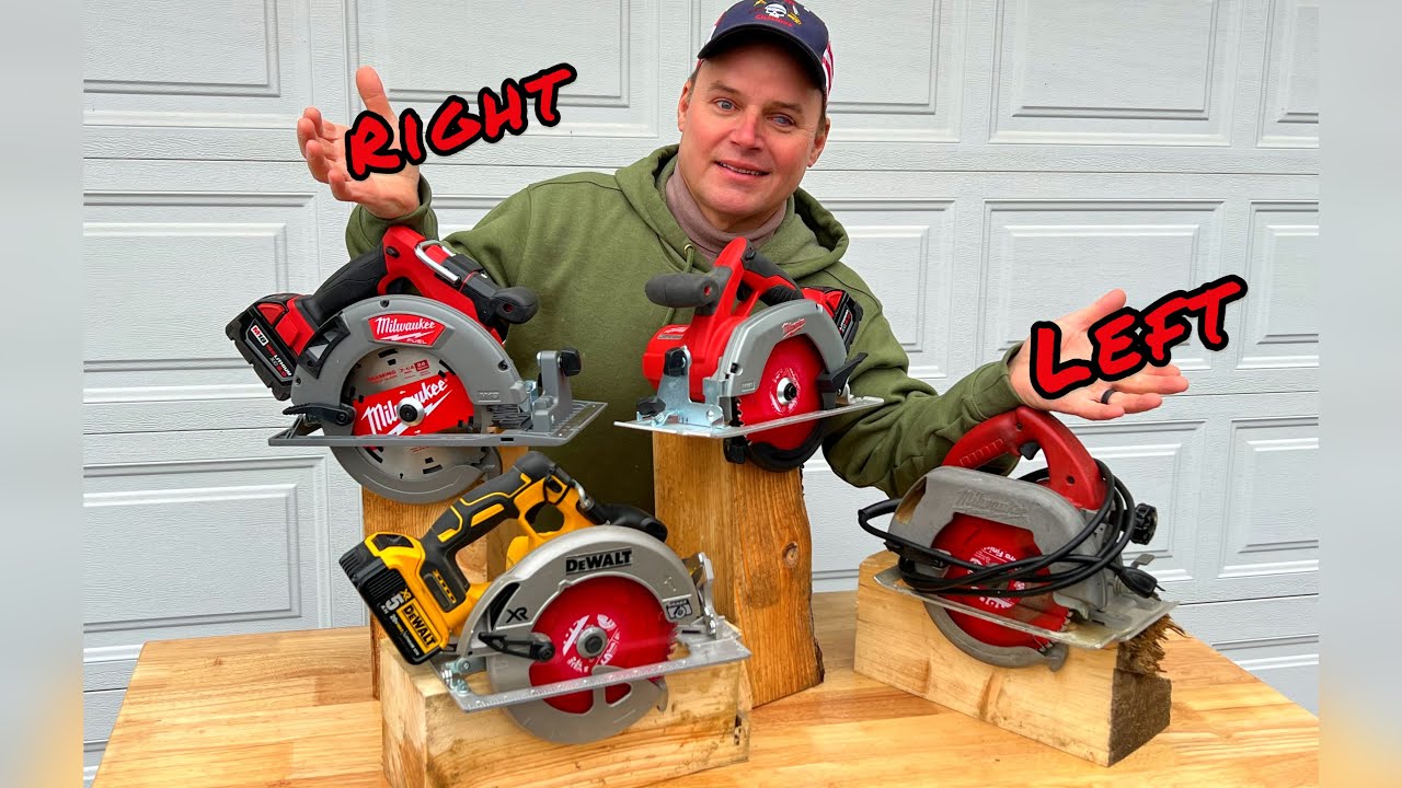 Pros and Cons of LEFT and RIGHT blade Circular saws. I think YOU should own both.