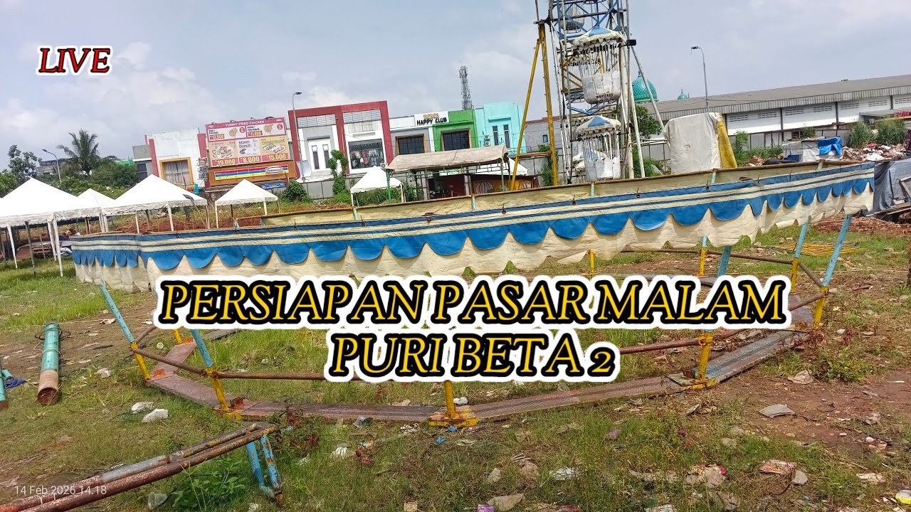 Suasana persiapan Bazar Ramadhan || Pasar malam KPM 01 puri beta 2
