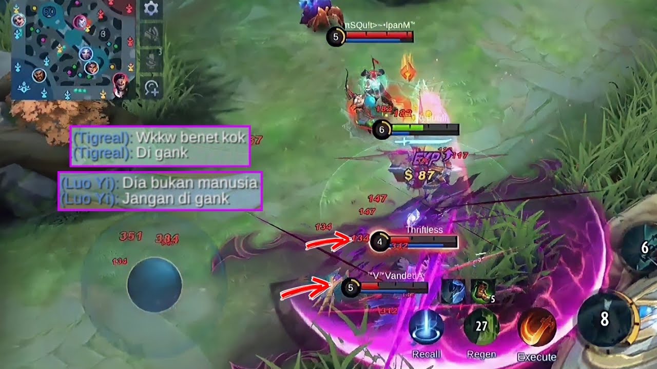 Dikira Bukan Manusia Sama Team Karena Di Gank Malah Ngebantai !!
