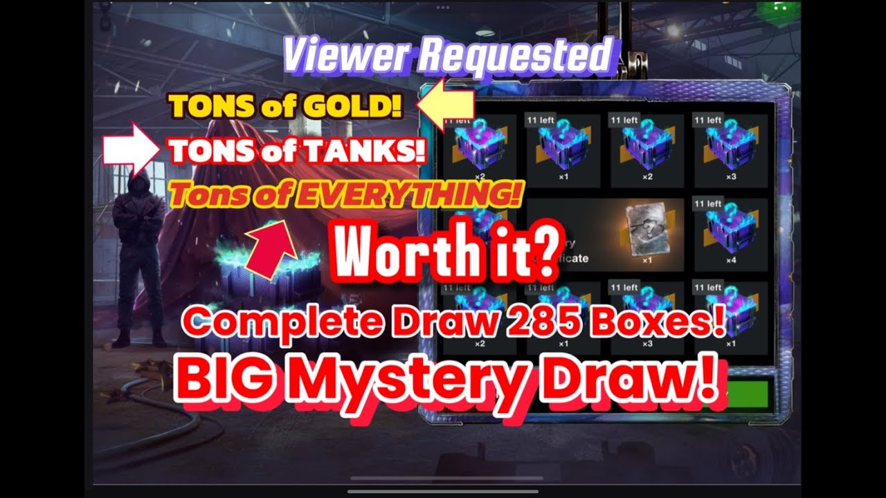 wot Blitz Mystery Draw 298 Crate Opening BIGGEST Container Opening in 4K! wotb WoT Blitz