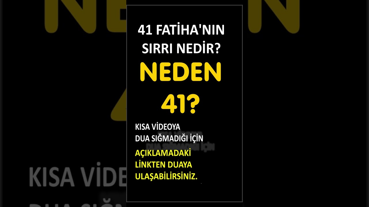 41 FATİHA DUASININ GİZLİ SIRRI! Her Dilek Kabul Olur mu?