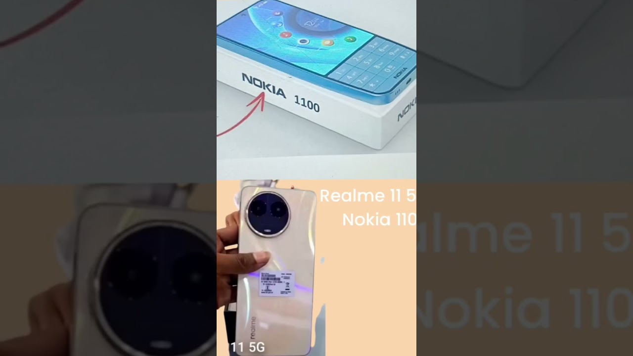 Nokia 1100 vs realme 11 5g phone #nokia vs realme #