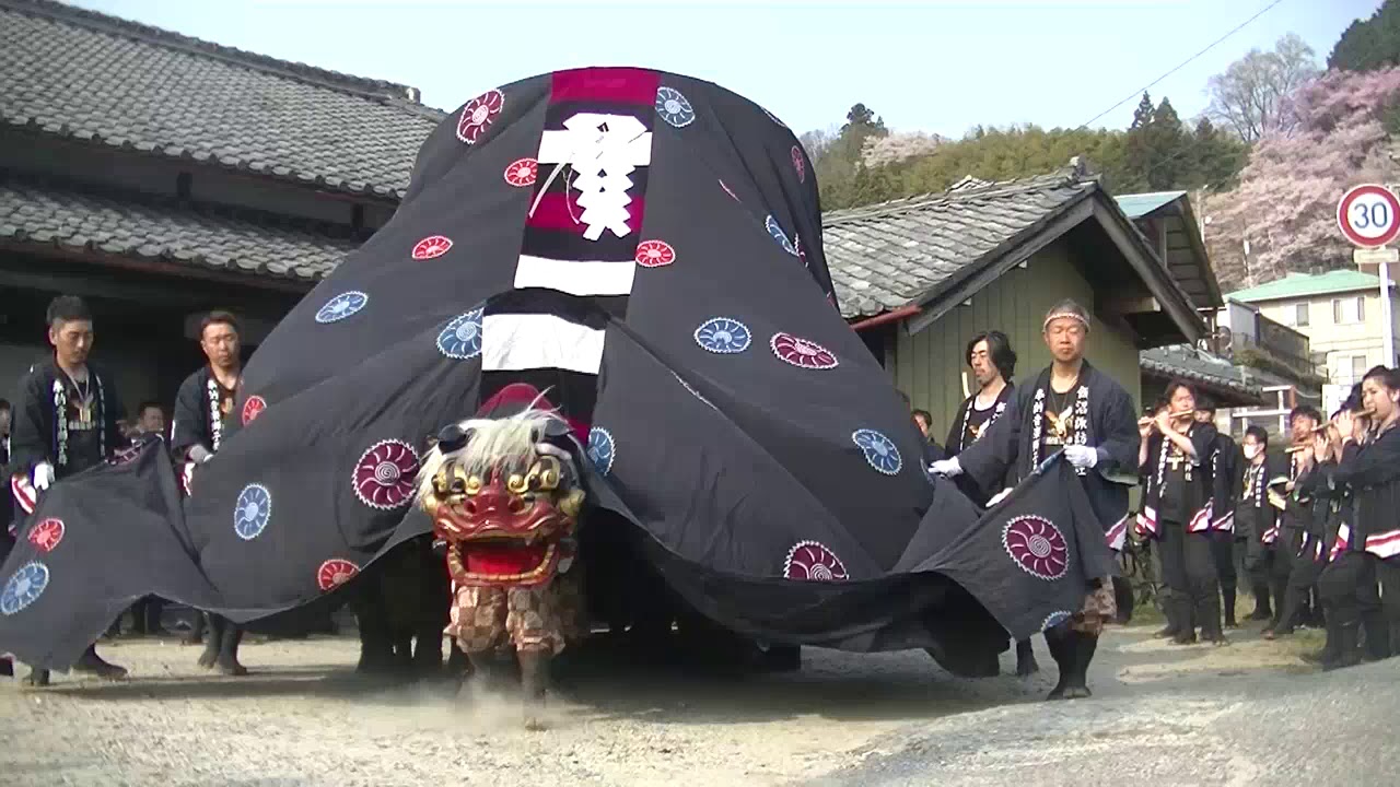 平成31年飯沼諏訪神社奉納音楽獅子舞　本祭り出発