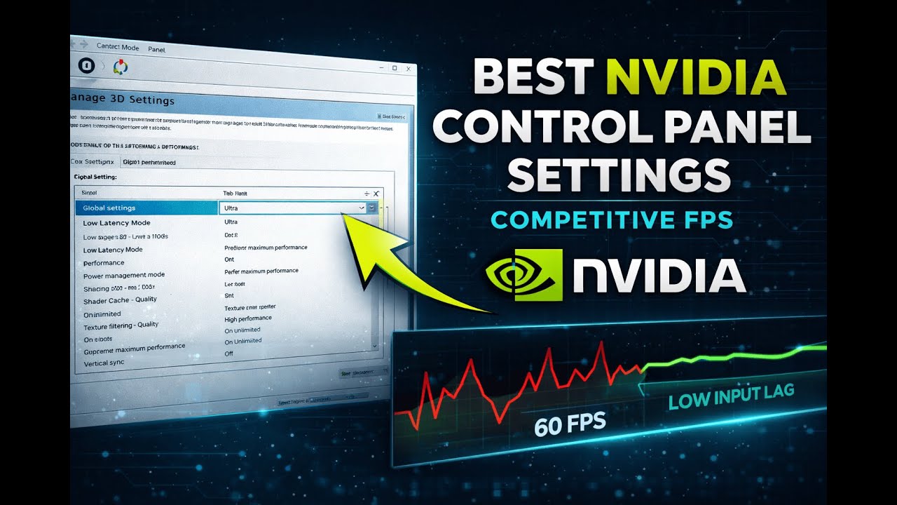 Best NVIDIA Control Panel Settings for Competitive FPS