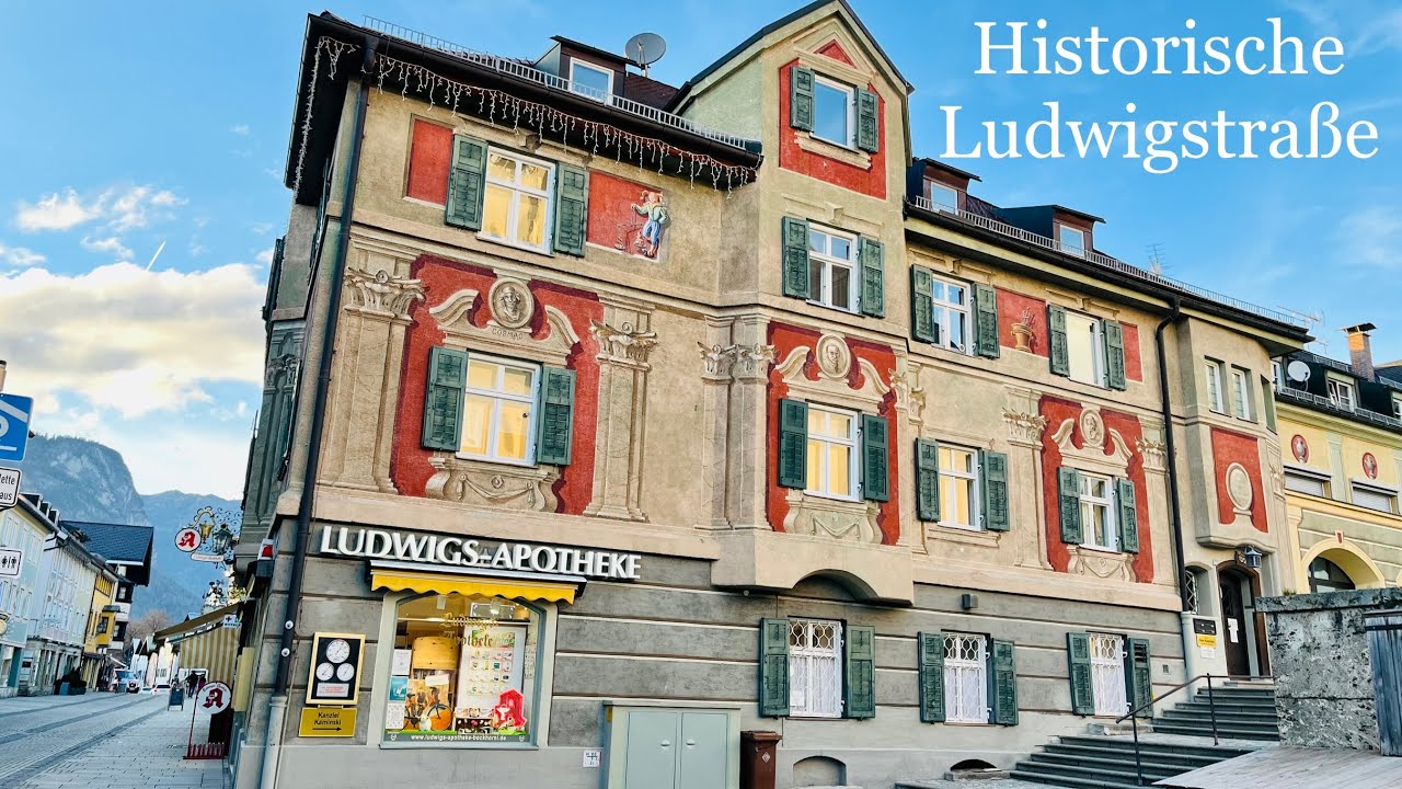 [4K] Walking around Historische Ludwigstraße - Garmisch-Partenkirchen, Germany 🇩🇪
