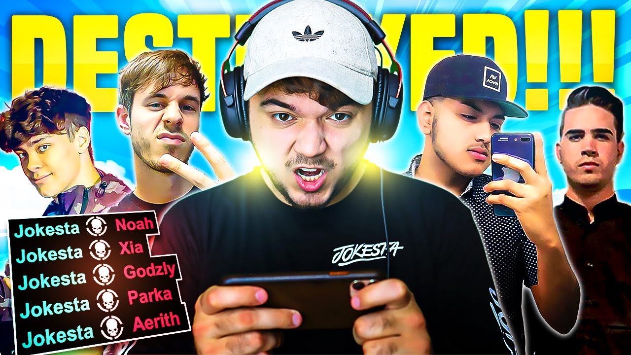 Beating Call of Duty Mobile Youtubers in a tournament! Noahfromyt, Godzly, Xia, Parka and Aerith