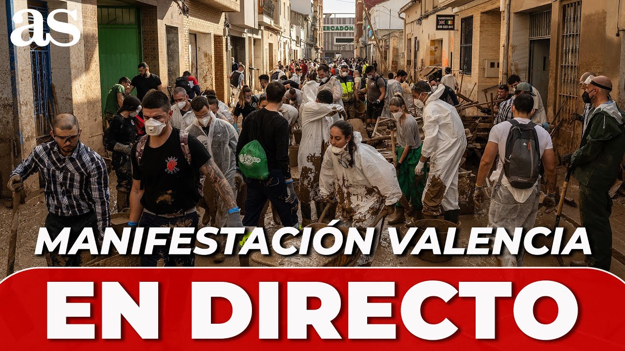 MANIFESTACIÓN DANA EN DIRECTO | VALENCIA se ECHA A LA CALLE CONTRA LA GESTIÓN DE LA DANA