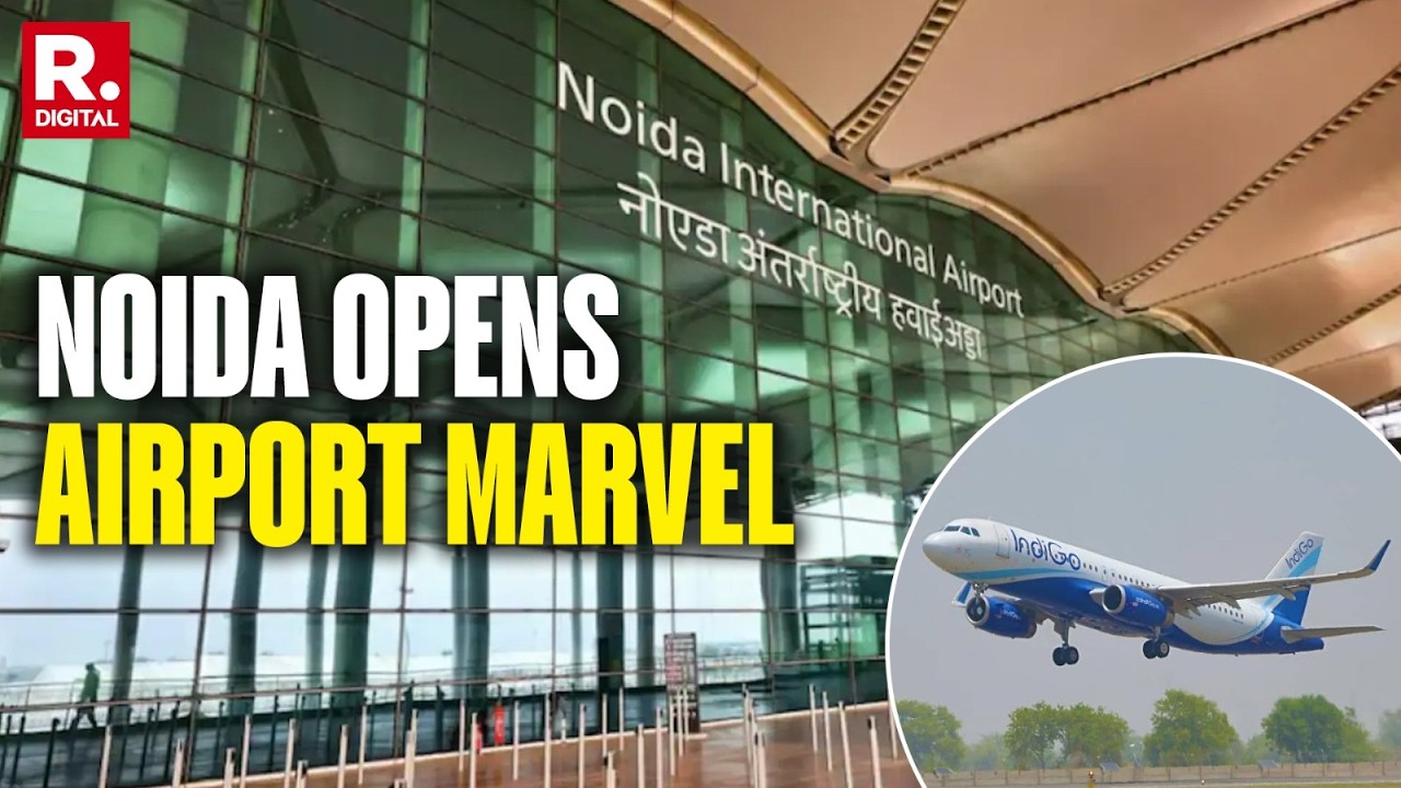 Exact Moment: Noida International Airport Opens To Public, Passengers Overjoyed | Jewar
