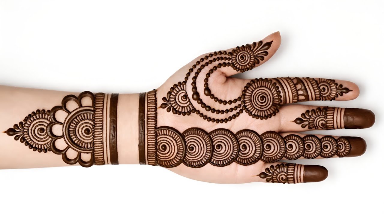 Stylish mehndi design front hand | easy beautiful mehndi | simple mehndi design new | mehndi design