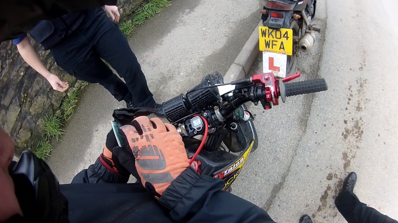 road legal pit bike stopped by police