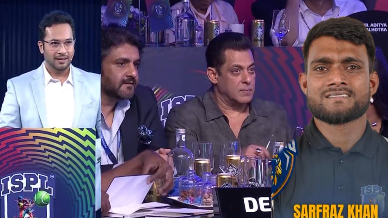 SARFARAZ BAHUBALI ISPL SEASON-3 AUCTION 