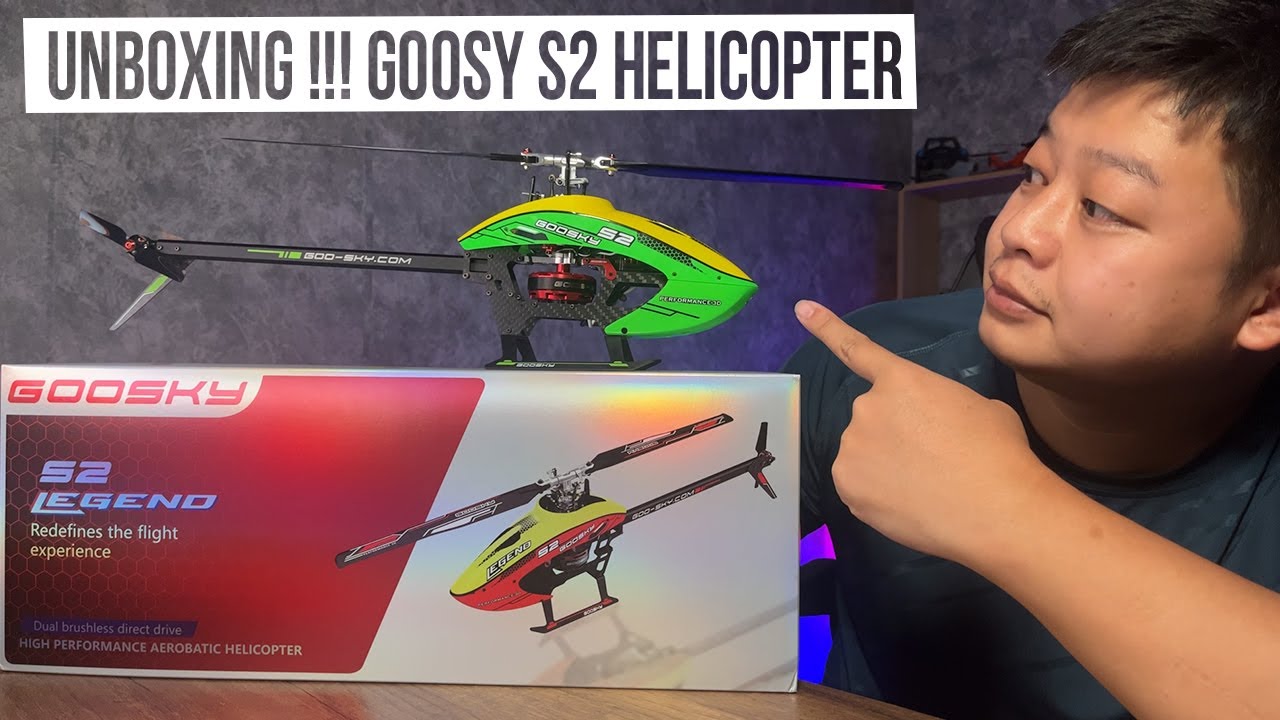 Unboxing !!! Goosky S2 Helicopter BNF Version