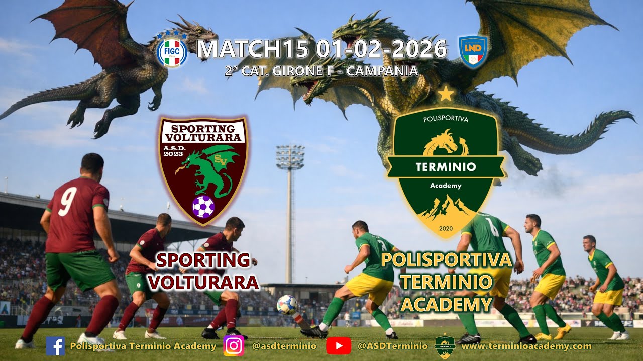 🔴 LIVE | DERBY DEL DRAGONE: Sporting Volturara vs ASD Terminio  | Giornata 15 - Seconda Categoria
