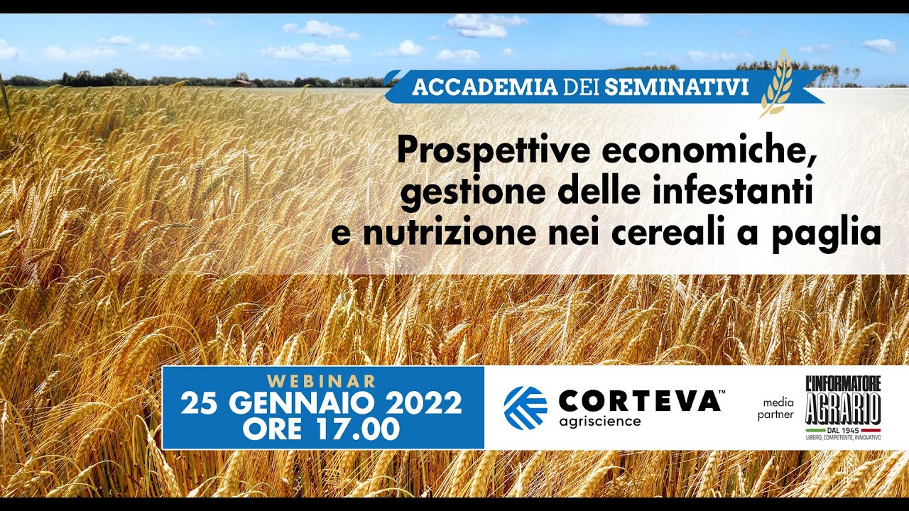 Prospettive economiche, gestione delle infestanti e nutrizione nei cereali a paglia