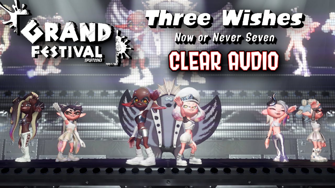Three Wishes Full Performance No BGM [Clear Audio & 60FPS] - Splatoon 3