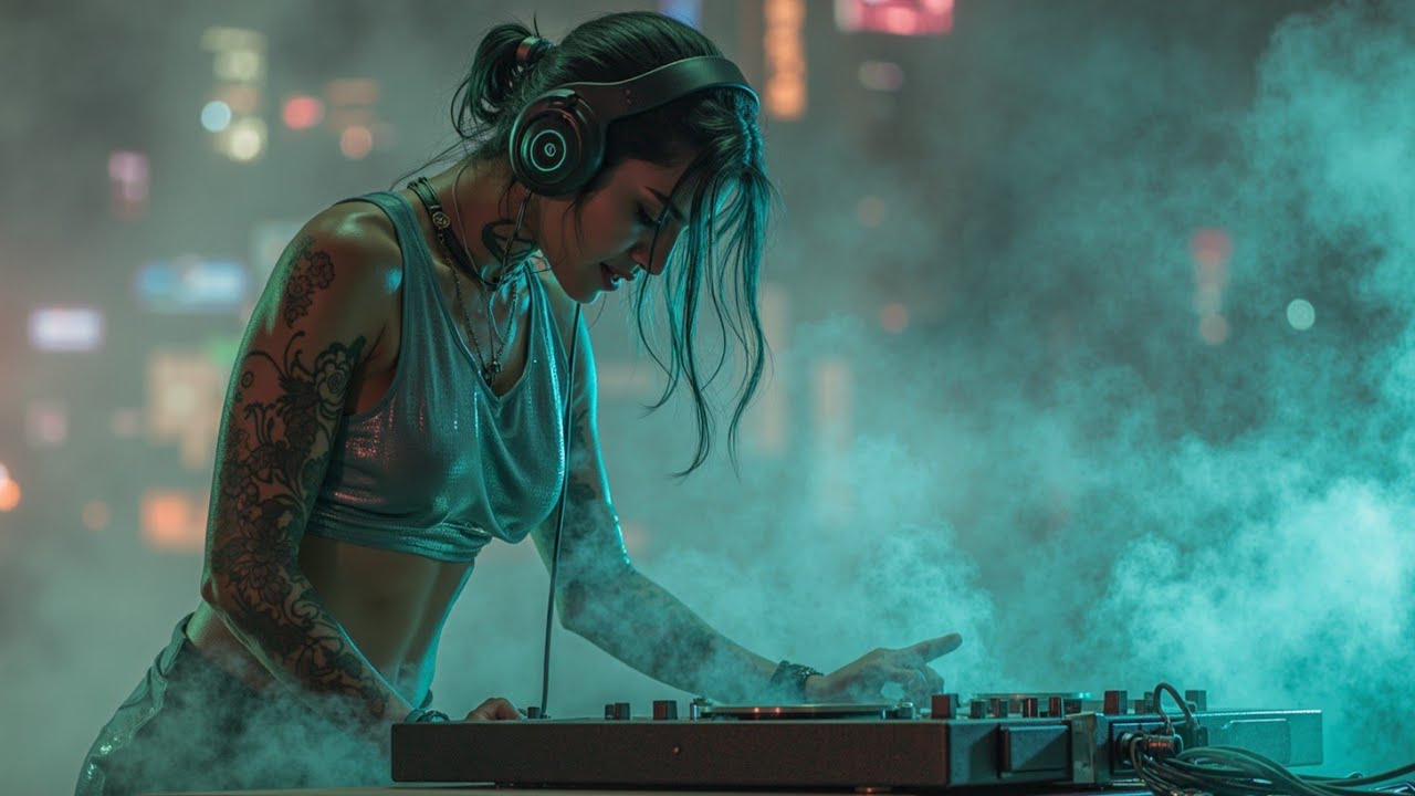Dubai Sunset to Midnight Deep Bass Mix Live DJ Set ~ Chill House Electro Night