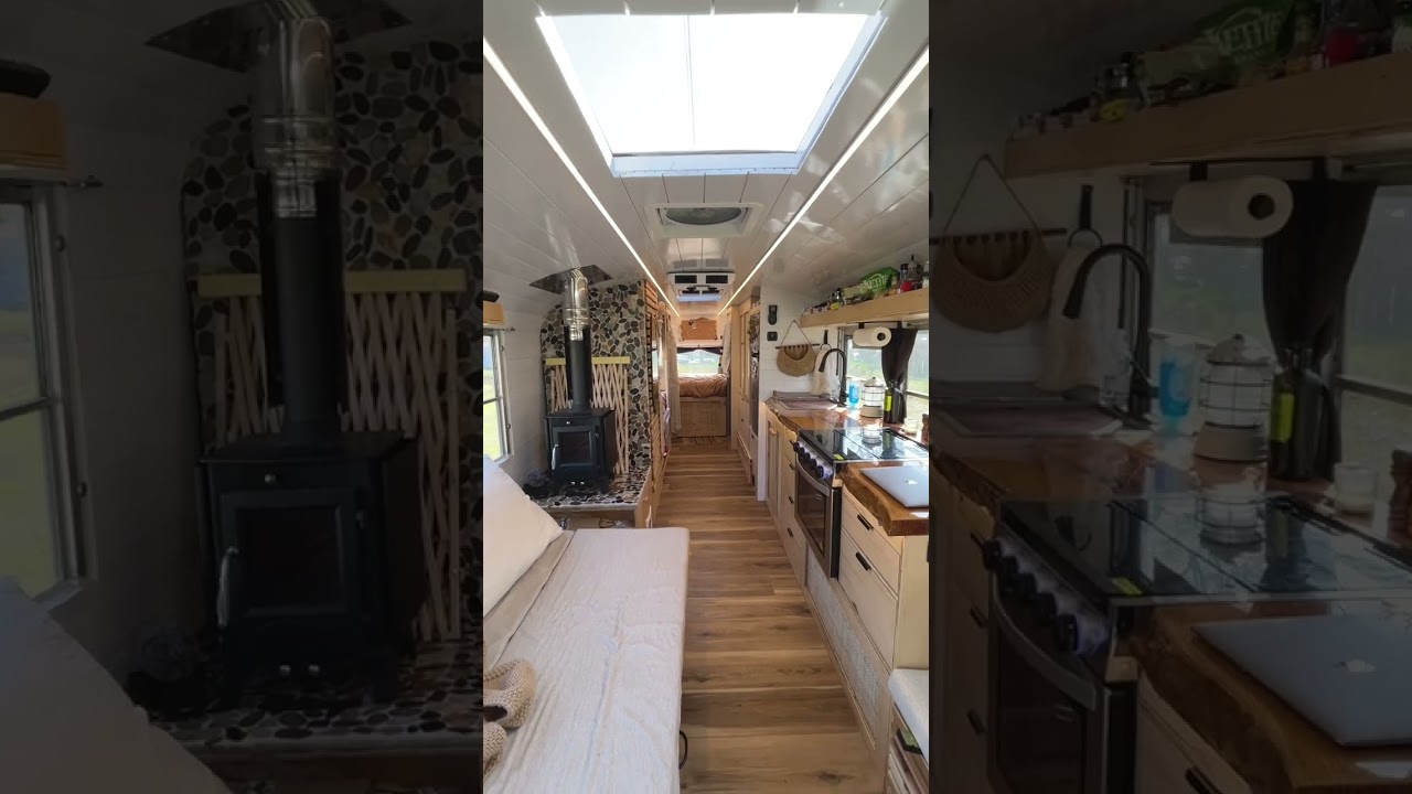 Before and After School Bus Conversion #skoolie #skoolieconversion #bus